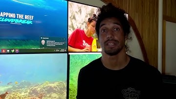 Surfer scientist helps map reefs for conservation