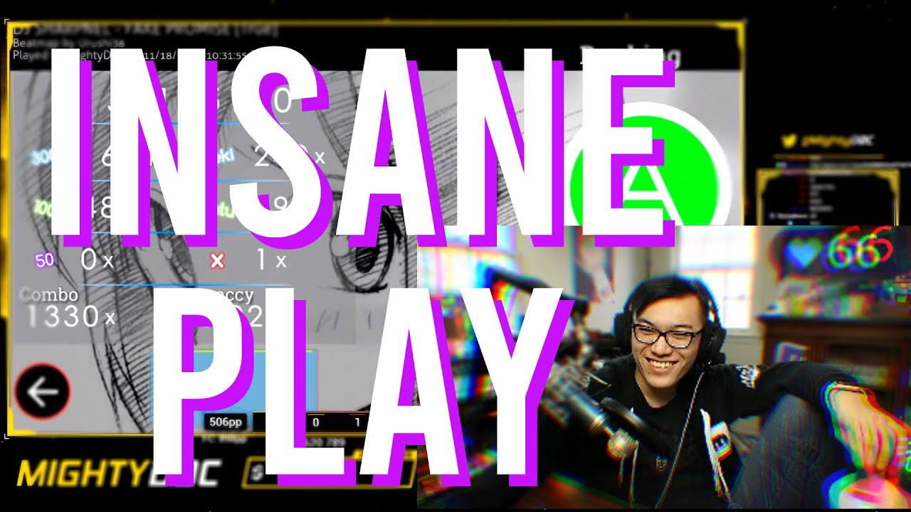 BeasttrollMC reacts to MightyDoc's FAKE PROMISE HDDT osu! 900pp if FC