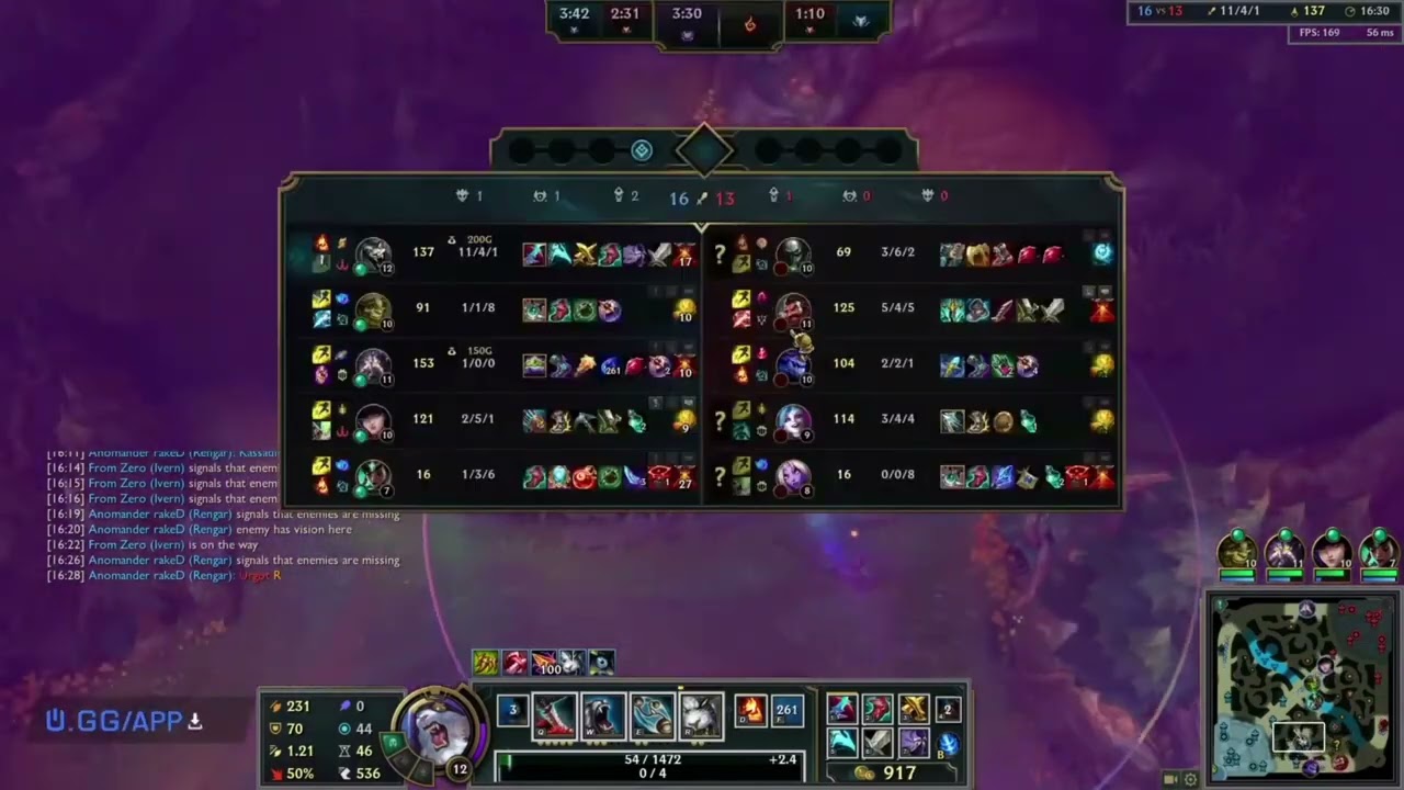 Rengar vs Urgot 12.3 Full Commentary