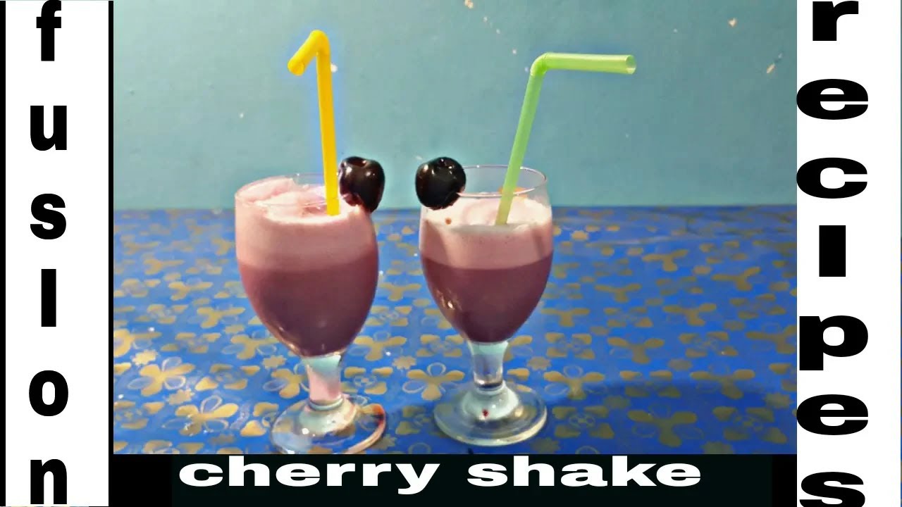 Cherry shake recipe|cherry shake banane ka tarika in hindi/urdu|fusion recipes
