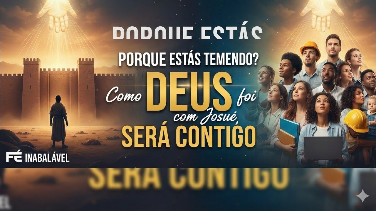 Porque estás temendo? Como DEUS foi com Josué, será contigo.