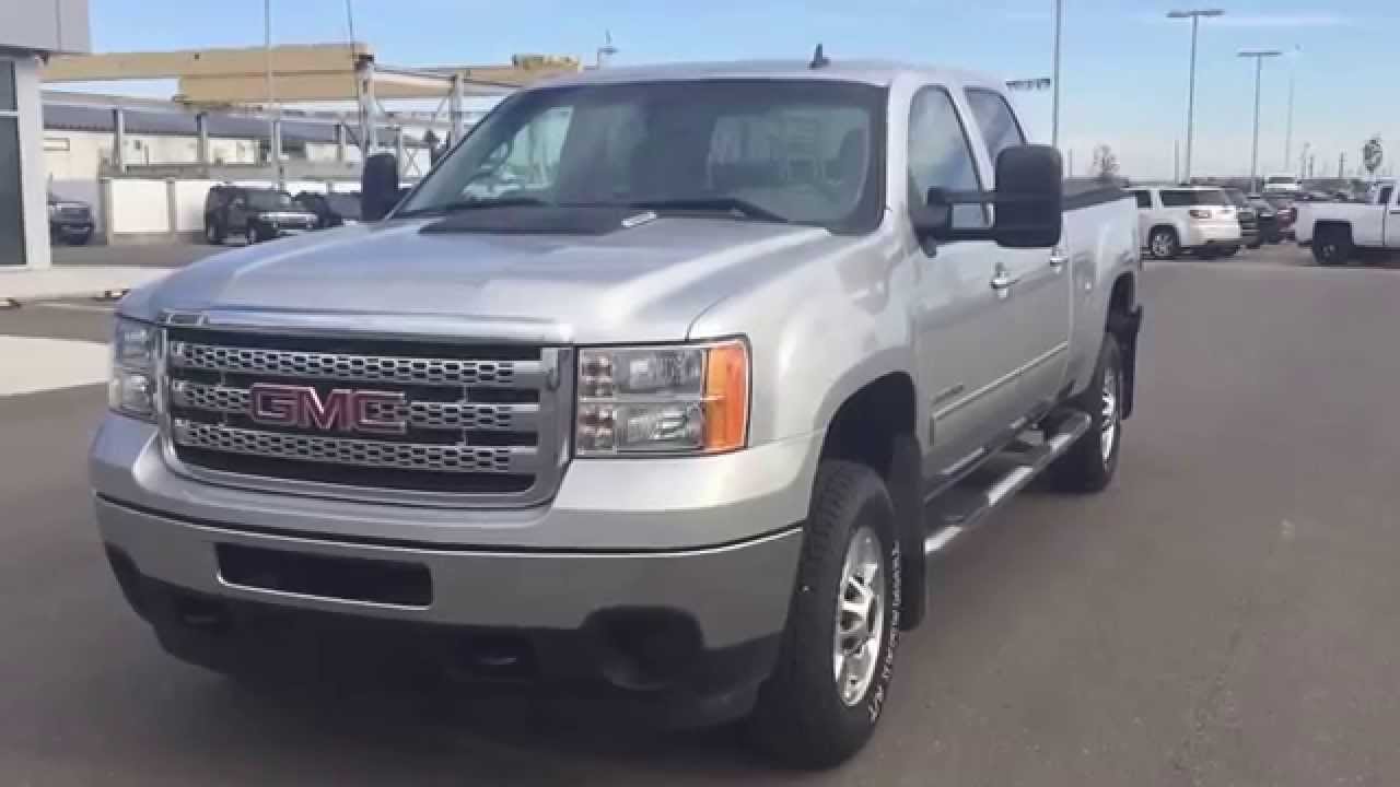 Silver 2011 GMC Sierra SLE 2500 Crew Cab Heavy Duty Truck at Scougall Motors YouTube