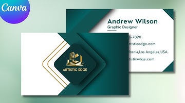 How to Create a Professional Visiting Card Design in Canva | Business Card