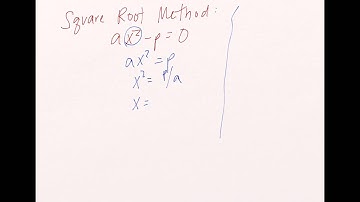 MATH112 1.2 Square Root Method