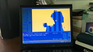 Bad Apple but it's played on DOS MIDI Player