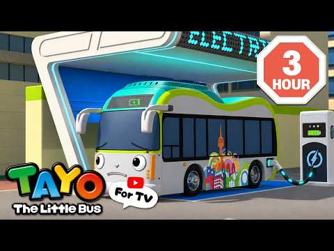 [3 Hours📺] Let’s Charge the Electric Bus at the EV Charging Station! | Cartoon for Kids | Tayo