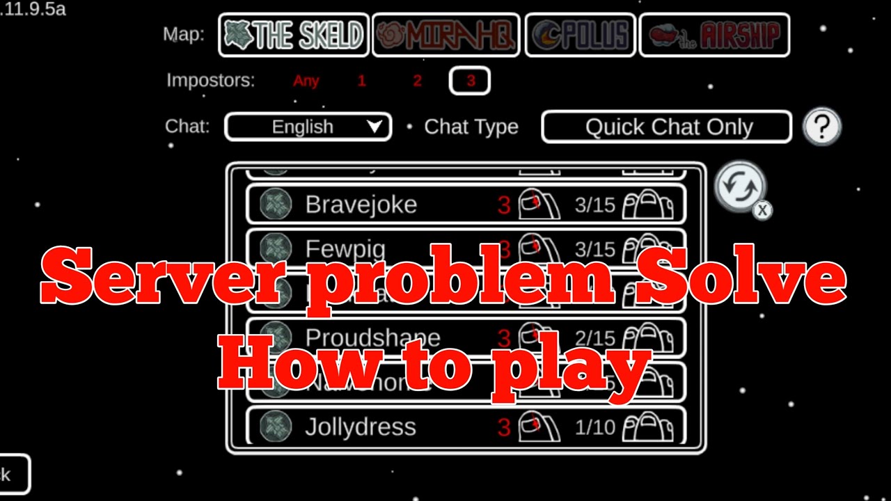 Among us Server problem Solve - YouTube