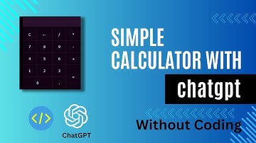 Build a Calculator App in 1 Minute using ChatGPT | Calculator with chatgpt