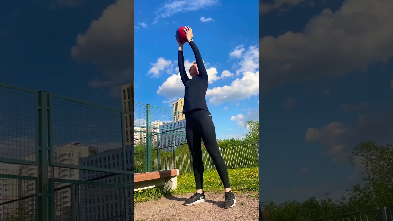 ОФП для бегуна лыжника. Общеразвивающее упражнение с медболом 4кг! 