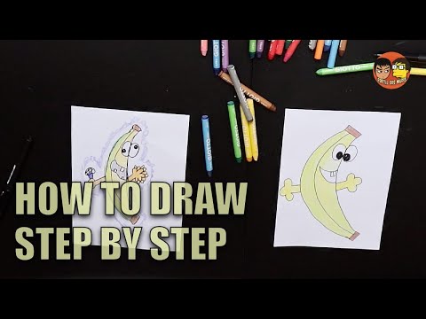 Vamos Desenhar uma Banana (para crianças)