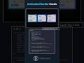 Animated Border Cards using HTML CSS JavaScript #coding #webdesign #viral #shorts