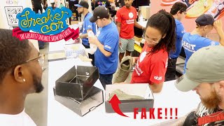 Sneakercon Atlanta '21 | Guy tries to sell me fake Jordan 12 PSNY Olive!!!