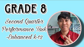 Grade 8 Second Quarter Performance Task (Enhanced k-12)