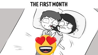 Hilariously Honest Comics Showing A Relationship In The First Month Vs A Year Later