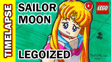 Sailor Moon LEGOIZED Time lapse Marker Sketch - What would Sailor Moon look like in LEGO Form?