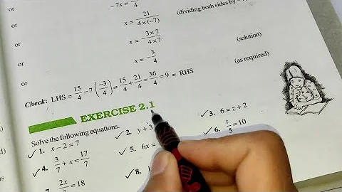 Linear Equation in One variable Ex 2.1 Chapter- 2 || Ncert Class 8th Maths Solutions