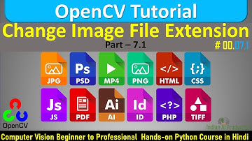 Change image file extension from format to another using OpenCV Python | OpenCV Tutorial in Hindi