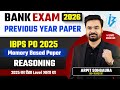 Bank Exams 2026 | IBPS PO Reasoning Previous Year Paper | Reasoning Previous Year Questions 🔥