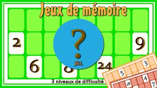 Jeu de mémoire n°24 | Spécial nombres | 9 jeux sympas pour améliorer ta mémoire | Jeux et Logique screenshot 4