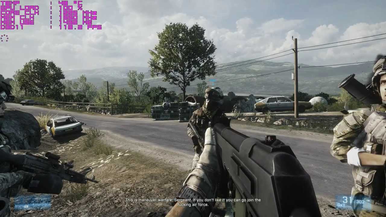 Water cooled R9 290 Battlefield 3 Performance