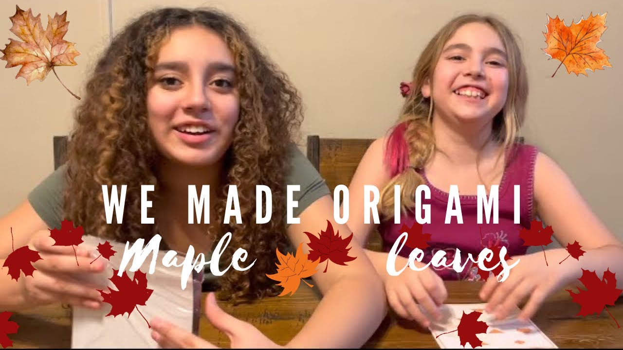 How to make Origami Maple Leaves w|Sunny and Kate