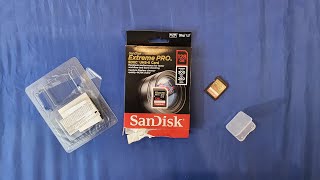 Sandisk Extreme Pro Sdxc Uhs-Ii Card Unboxing