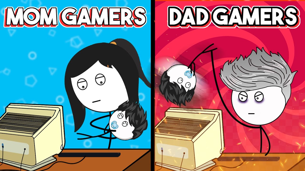 Mom Gamer VS Dad Gamer - YouTube