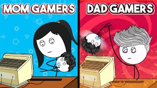 Mom Gamer VS Dad Gamer