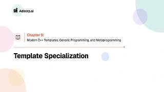 9.4 | Template Specialization
