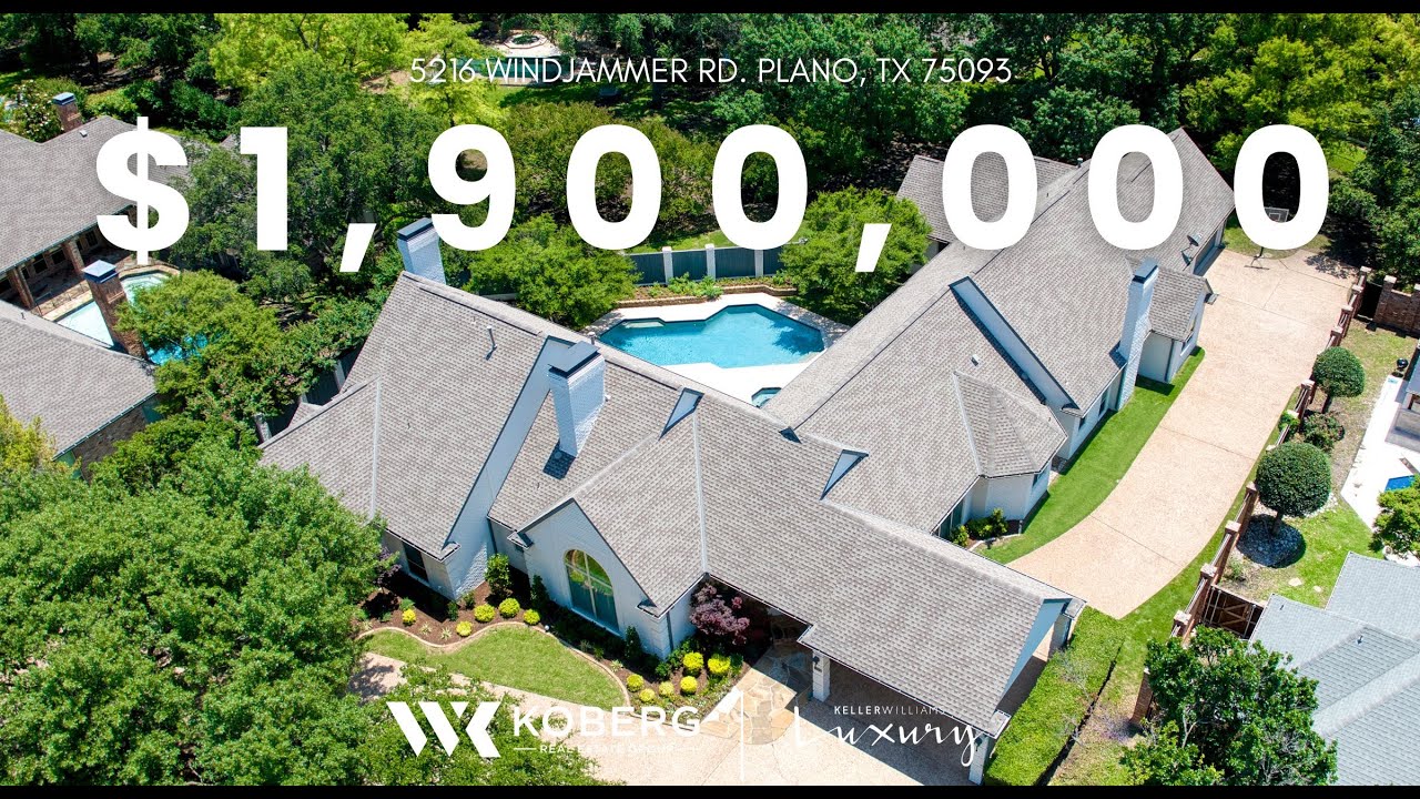 Must See One Story 1,900,000 Luxury Home in Plano, TX Willow Bend
