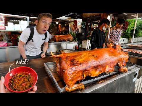 Eating Cambodian Roast Pig & Ants with Locals | Siem Reap 🇰🇭