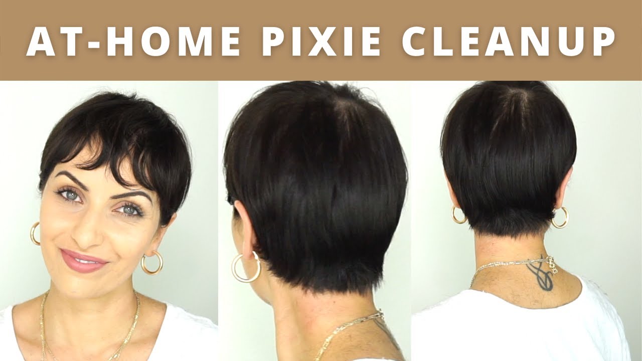 pixie cut with electric razor