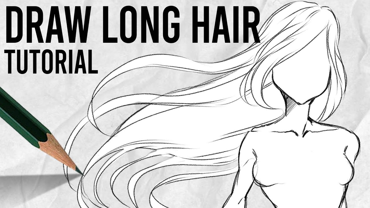 tutorial: cabelo longo l #tutorials #fyyyy #howtodraw