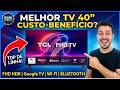 Smart TV TCL 40S5400A é BOA ? 🔥 Review Completo da TCL 40” FHD HDR com Google TV | Vale a Pena ?