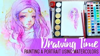 Drawing Time - Watercolor illustration for Tianna