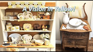 Yellow Vintage Kitchen Decor..so cheerful!