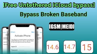 [FREE Untethered iCloud Bypass And Fix Broken Baseband] iOS 14.6/14.7/15.1/ iPhone, iPad