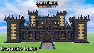 Minecraft Deepslate Castle Build Tutorial || Minecraft Build Tutorial