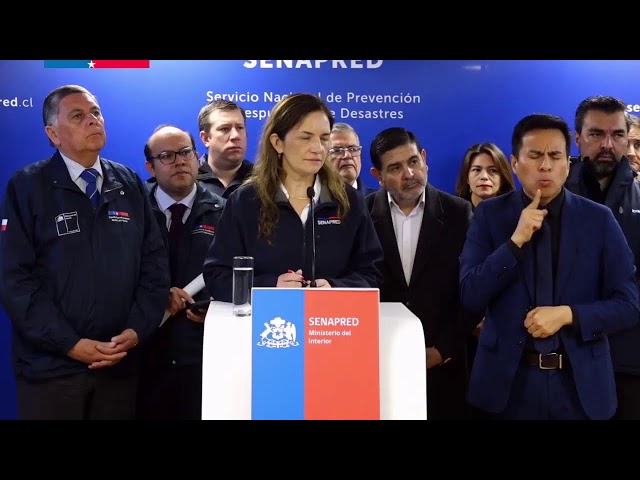 Autoridades entregan balance actualizado por sistema frontal en la Región Metropolitana