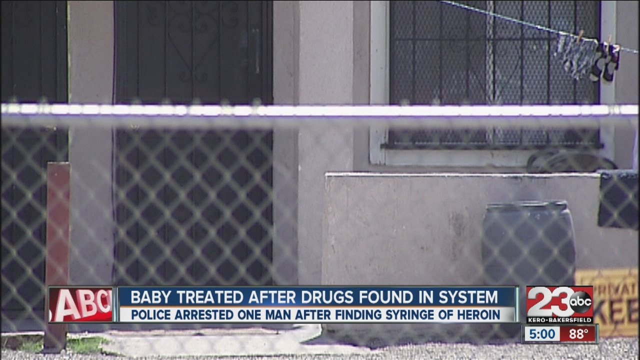 Baby treated after drugs found in system - YouTube