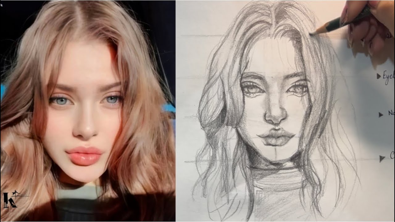 Loomis Method Portrait Drawing : Step-by-Step Tutorial - YouTube