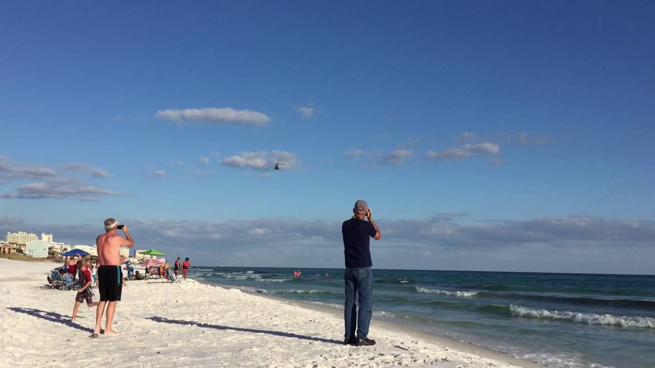 CH-47 Flyover at Miramar Beach