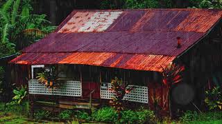 Fall into Sleep in Under 3 Minutes with Heavy Rain \& Thunder on a Metal Roof of Farmhouse at Night