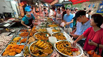 Food Market in Fuzhou China: Handcrafted Beef Balls & Fish Snacks at a Fresh-Flavored Street Spot