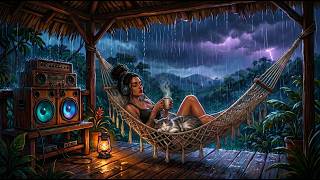 Stormy Midnight Dub 🌧️  Deep Bass Rainy Reggae Session