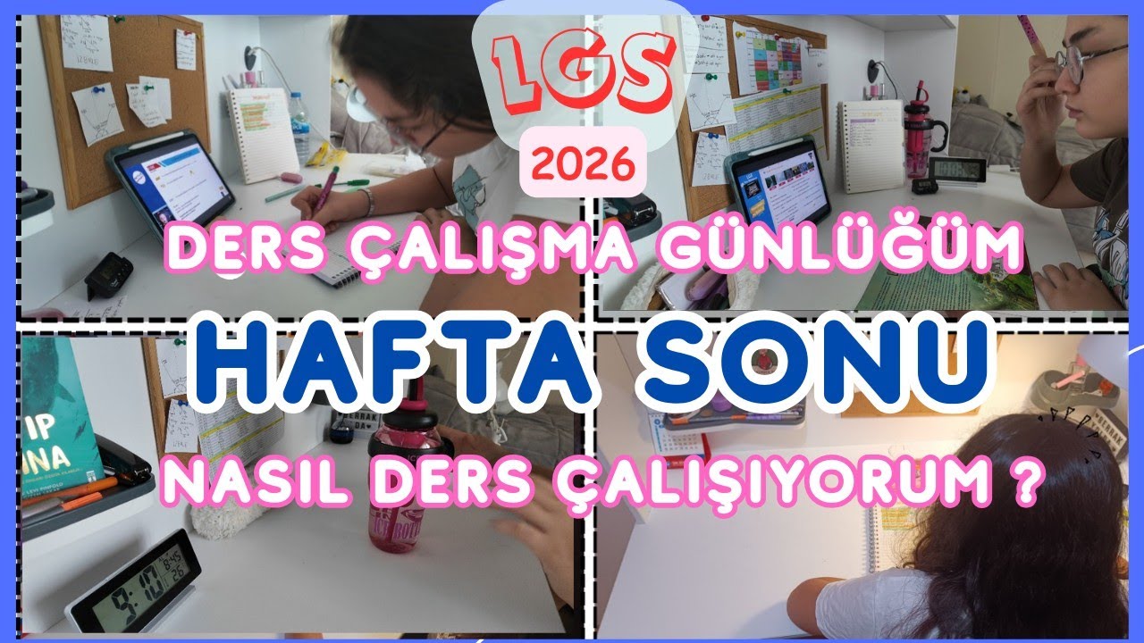 📌🏫🎒LGS 2026 Ders Çalışma Günlüğüm / Bir Hafta Sonu