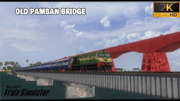 Chennai Egmore - Rameswaram Express || Boat Mail || Pamban Bridge || MSTS Open Rails Journey Part 1