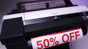 Canon ImagePROGRAF iPF 6 Color Printer Video