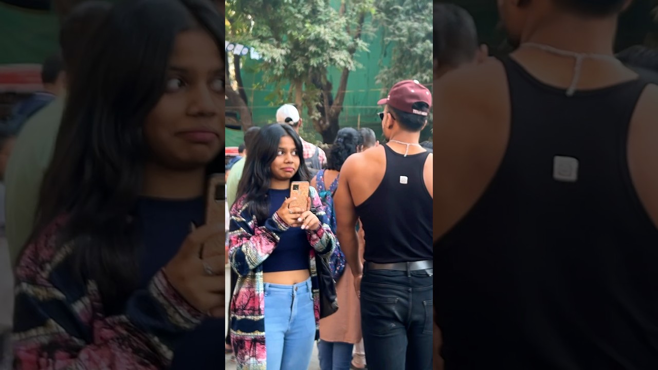 Cute girls reaction on shirtless bodybuilder 😱😂 