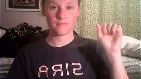 ASL 101 Unit 3 Video